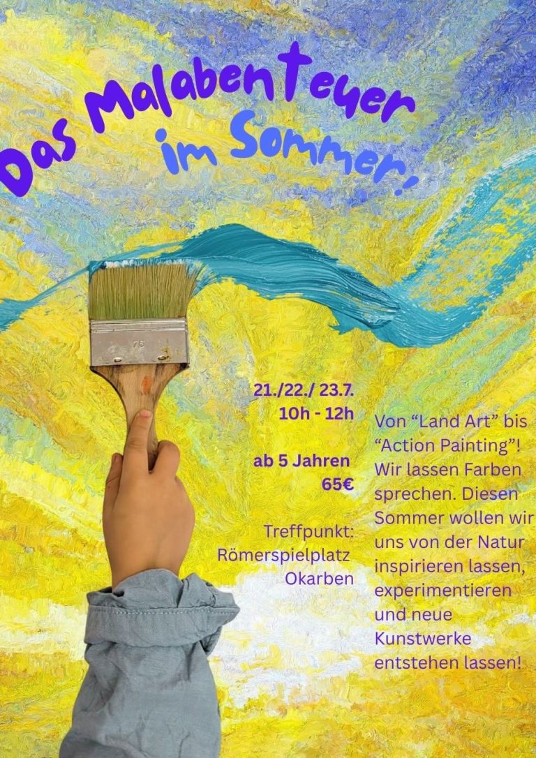 Kinderkunst, prozessorientiert, Kunstpädagogik Bunt bemalter, dekorativer Pferdekopf mit einem lila Pompon, daneben steht „Kreativlabor!" Kinderkunst, prozessorientiert, Kunstpädagogik