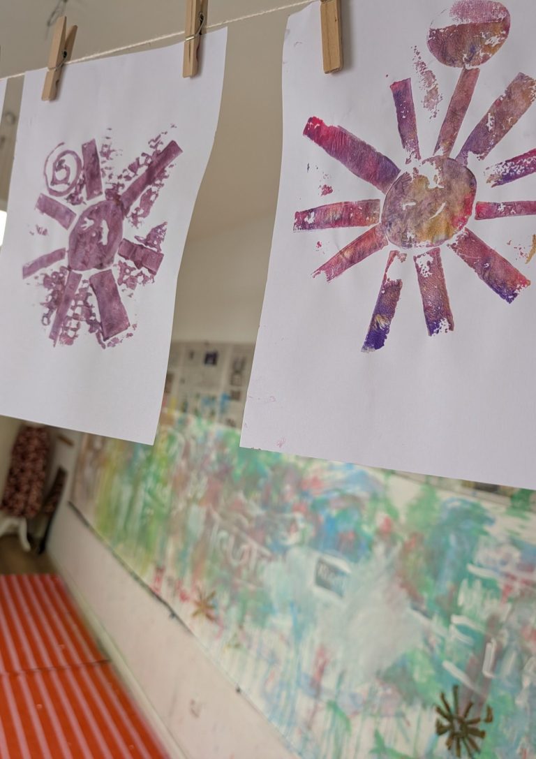 Kinderkunst, prozessorientiert, Kunstpädagogik Kreativlabor-Ankündigung für Januar mit Terminen und Materialhinweisen. Papier, Pappmachée, Recycling, Kinderkunst, prozessorientiert, Kunst